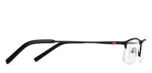 Load image into Gallery viewer, Black Rectangle Half Rim Unisex Eyeglasses by Vincent Chase-147947