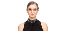 Load image into Gallery viewer, Black Rectangle Rimless Unisex Eyeglasses by Vincent Chase Online-119674