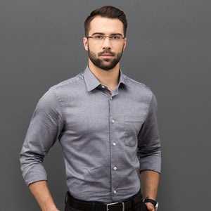 Black Rectangle Rimless Unisex Eyeglasses by Vincent Chase Online-119674
