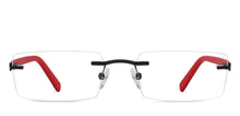 Load image into Gallery viewer, Black Rectangle Rimless Unisex Eyeglasses by Vincent Chase Online-119674