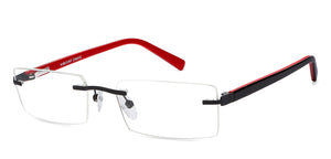 Black Rectangle Rimless Unisex Eyeglasses by Vincent Chase Online-119674