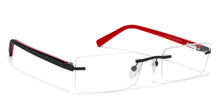 Load image into Gallery viewer, Black Rectangle Rimless Unisex Eyeglasses by Vincent Chase Online-119674
