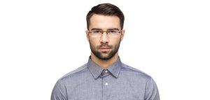 Black Rectangle Rimless Unisex Eyeglasses by Vincent Chase Online-119674