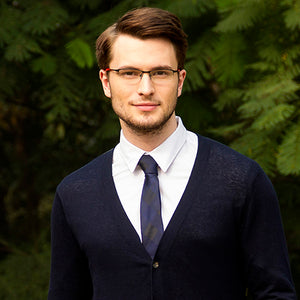 Black Rectangle Half Rim Unisex Eyeglasses by Vincent Chase Online-119709