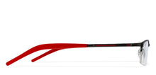 Load image into Gallery viewer, Black Rectangle Half Rim Unisex Eyeglasses by Vincent Chase Online-119709