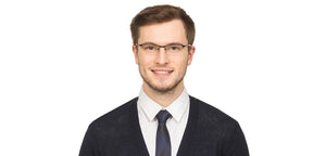 Black Rectangle Half Rim Unisex Eyeglasses by Vincent Chase Online-119709