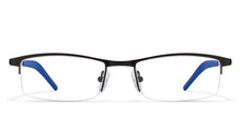 Load image into Gallery viewer, Black Rectangle Half Rim Unisex Eyeglasses by Vincent Chase Online-119710