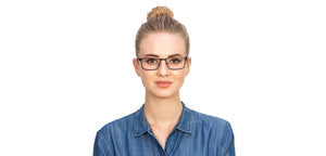 Black Rectangle Full Rim Unisex Eyeglasses by Vincent Chase Online-119728