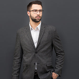 Black Rectangle Full Rim Unisex Eyeglasses by Vincent Chase Online-119728