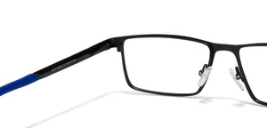 Black Rectangle Full Rim Unisex Eyeglasses by Vincent Chase Online-119728