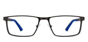 Black Rectangle Full Rim Unisex Eyeglasses by Vincent Chase Online-119728