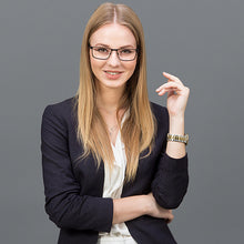 Load image into Gallery viewer, Black Rectangle Full Rim Unisex Eyeglasses by Vincent Chase Online-119728