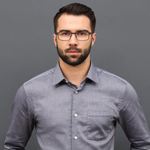 Load image into Gallery viewer, Blue Rectangle Full Rim Unisex Eyeglasses by Vincent Chase VC-119730