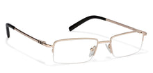 Load image into Gallery viewer, Gold Rectangle Half Rim Unisex Eyeglasses by Vincent Chase Online-120782