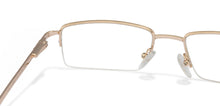 Load image into Gallery viewer, Gold Rectangle Half Rim Unisex Eyeglasses by Vincent Chase Online-120782