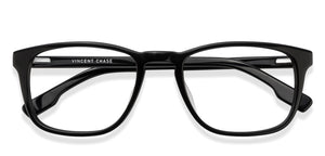 Black Wayfarer Full Rim Unisex Eyeglasses by Vincent Chase Online-119932