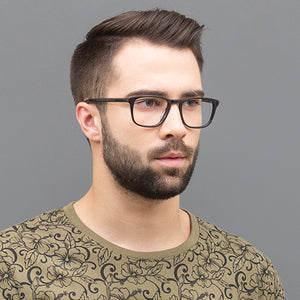 Black Wayfarer Full Rim Unisex Eyeglasses by Vincent Chase Online-119932