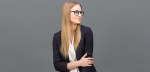Black Wayfarer Full Rim Unisex Eyeglasses by Vincent Chase Online-119932