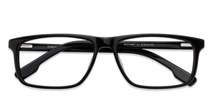 Black Rectangle Full Rim Unisex Eyeglasses by Vincent Chase Online-119956