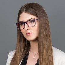 Load image into Gallery viewer, Blue Rectangle Full Rim Unisex Eyeglasses by Vincent Chase Online-119970