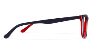 Blue Rectangle Full Rim Unisex Eyeglasses by Vincent Chase Online-119970