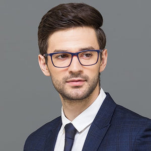 Blue Rectangle Full Rim Unisex Eyeglasses by Vincent Chase Online-119970