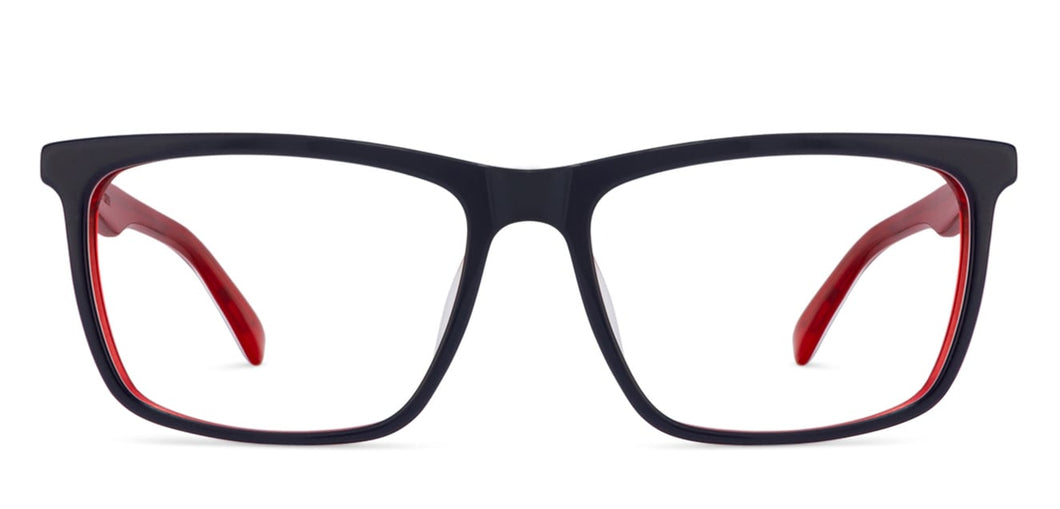Blue Rectangle Full Rim Unisex Eyeglasses by Vincent Chase Online-119970