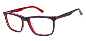 Blue Rectangle Full Rim Unisex Eyeglasses by Vincent Chase Online-119970
