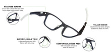 Load image into Gallery viewer, Blue Rectangle Full Rim Unisex Eyeglasses by Lenskart Air Online-120199