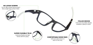 Blue Rectangle Full Rim Unisex Eyeglasses by Lenskart Air Online-120199