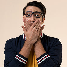 Load image into Gallery viewer, Blue Rectangle Full Rim Unisex Eyeglasses by Lenskart Air Online-120199