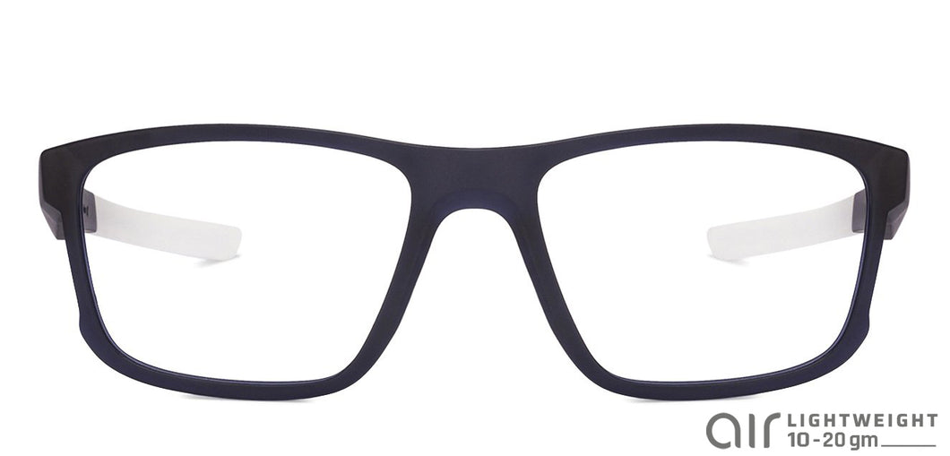 Blue Rectangle Full Rim Unisex Eyeglasses by Lenskart Air Online-120199