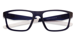 Blue Rectangle Full Rim Unisex Eyeglasses by Lenskart Air Online-120199