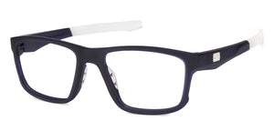 Blue Rectangle Full Rim Unisex Eyeglasses by Lenskart Air Online-120199