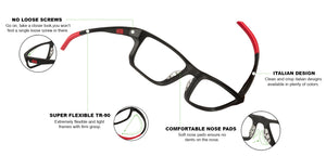 Black Rectangle Full Rim Unisex Eyeglasses by Lenskart Air Online-120208