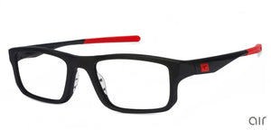 Black Rectangle Full Rim Unisex Eyeglasses by Lenskart Air Online-120208
