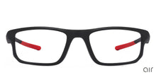 Load image into Gallery viewer, Black Rectangle Full Rim Unisex Eyeglasses by Lenskart Air Online-120208