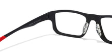 Load image into Gallery viewer, Black Rectangle Full Rim Unisex Eyeglasses by Lenskart Air Online-120208