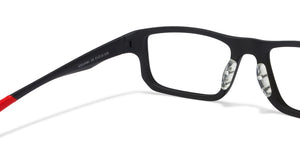 Black Rectangle Full Rim Unisex Eyeglasses by Lenskart Air Online-120208