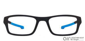 Black Rectangle Full Rim Unisex Eyeglasses by Lenskart Air Online-120213