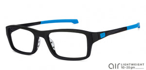 Black Rectangle Full Rim Unisex Eyeglasses by Lenskart Air Online-120213