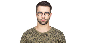Black Rectangle Full Rim Unisex Eyeglasses by Lenskart Air Online-120213