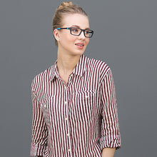 Load image into Gallery viewer, Black Rectangle Full Rim Unisex Eyeglasses by Lenskart Air Online-120213
