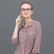 Load image into Gallery viewer, Black Rectangle Full Rim Unisex Eyeglasses by Lenskart Air Online-120213
