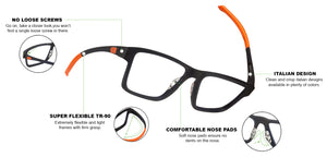 Blue Rectangle Full Rim Unisex Eyeglasses by Lenskart Air Online-120218