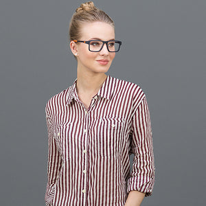 Blue Rectangle Full Rim Unisex Eyeglasses by Lenskart Air Online-120218