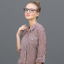 Load image into Gallery viewer, Blue Rectangle Full Rim Unisex Eyeglasses by Lenskart Air Online-120218