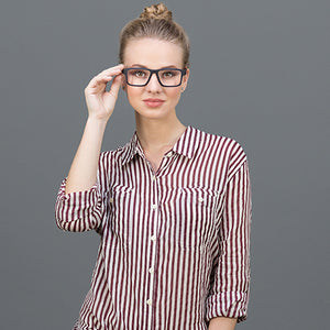 Blue Rectangle Full Rim Unisex Eyeglasses by Lenskart Air Online-120218