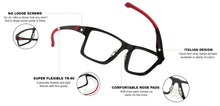 Load image into Gallery viewer, Black Rectangle Full Rim Unisex Eyeglasses by Lenskart Air Online-120224