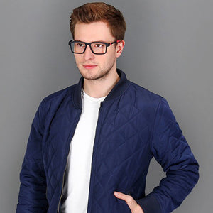 Black Rectangle Full Rim Unisex Eyeglasses by Lenskart Air Online-120224